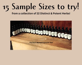 Herbal Extract Tincture Sample Pack, American Gift Set, 5mL Mullein, Ashwagandha