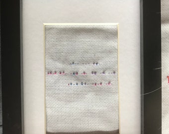 You F*cking F*ck! Morse Code Sneaky Swears, cross stitch embroidery