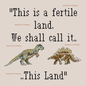 Ten Land Firefly Serenity Wash Inspirowany Cytatem Tyrannosaurus Stegosaurus Wzór Haftu Krzyżykowego