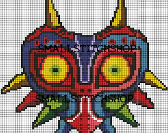 Maschera di Majoras PDF Schema punto croce La leggenda di Zelda