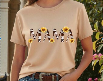 Western Mama Shirt | Boho Style Shirt for Moms | Cowgirl Graphic Tee