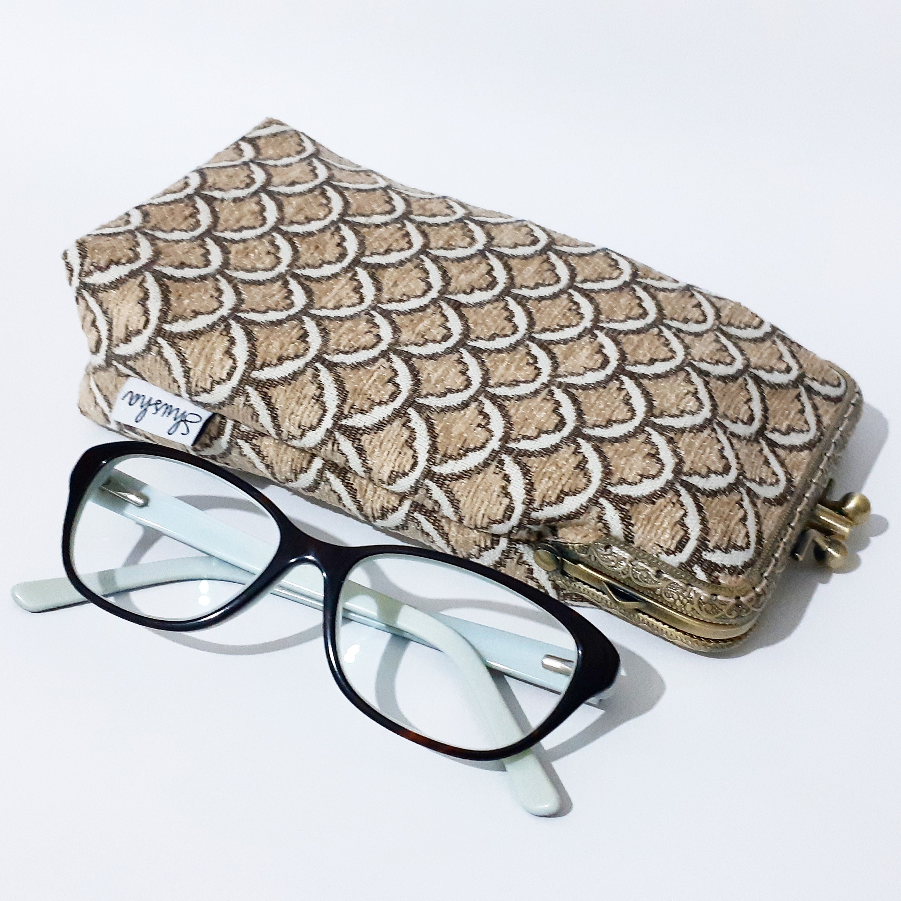 HDGSAFD Lot 2 Étuis à Lunettes + 4 Chiffons - Feutre Souple Ultra Fin - Pour Lunettes De Soleil/Myopie