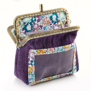 Frauen Geschenk ID Brieftasche, Kartenfach Brieftasche, Ausweis ID-Inhaber, Double Kiss Lock Geldbörse, Ausweis ID Geldbörse, Retro Style Wallet, Geschenke für sie