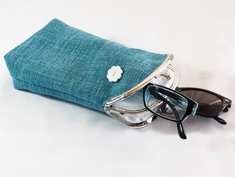 Eyeglasses Case Double Pockets Eyeglass Case For Travel Etsy