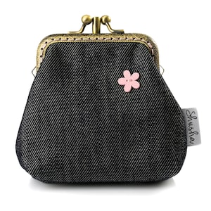 Geldbörse Brieftasche, Doppeltasche Geldbörse, Geldbörse und Kartentasche, Doppel Kuss Lock Rahmen Geldbörse, Geschenk für Frauen, Geldbörse