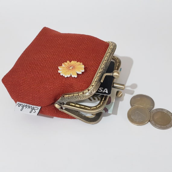 Genuine Leather Coin Purse|Mini Bag Cosmetics Handle|Kiss-lock Change Purse|Mini  Wallet Kiss Clasp - Coin Purses - Aliexpress