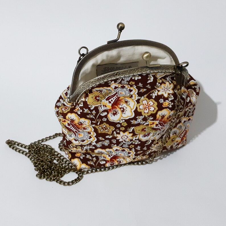 Cosmetic Purse Makeup Bag Kiss Lock Purse Cosmetic Bag Etsy