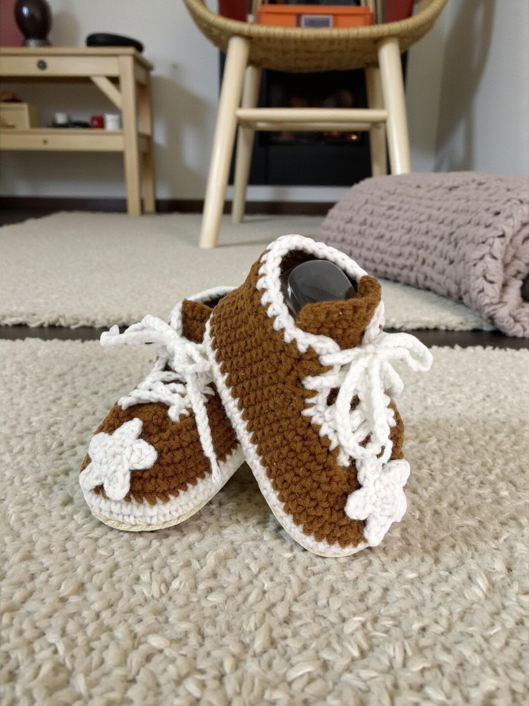 Beginner Crochet Baby Sneakers Pattern – Star Booties PDF - Etsy