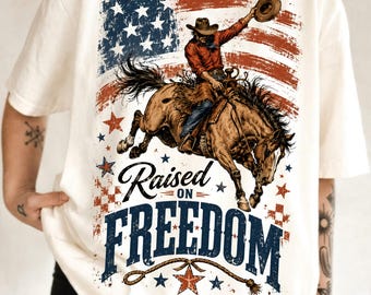 Western 4th Of July Png, Freedom 250 Years PNG, Patriotic Cowgirl Rodeo Sublimation Design, USA Cowboy DTF Download, yeehaw shirt design