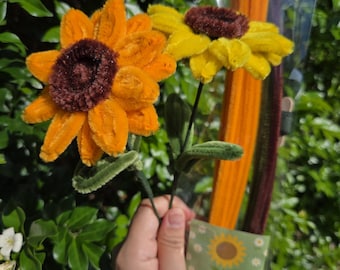 Kit para fazer flores com limpadores de cachimbo | Margarida, Tulipa, Lírio e Girassol | Crie suas próprias flores artesanais | ko.co