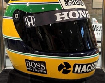 Casco leggendario di Ayrton del 1988, in scala 1:1! Primo campionato vinto.