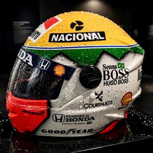 Casco McLaren di Ayrton Senna - Tributo indossabile del 1991, certificato INMETRO