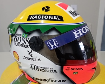 Ayrton Senna McLaren Helmet - Wearable 1991 Tribute, INMETRO Certified