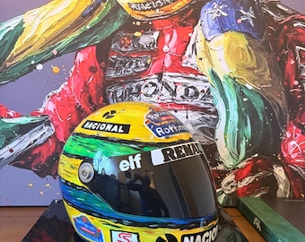 アイルトン・セナ レプリカ F1 ヘルメット - Etsy 日本