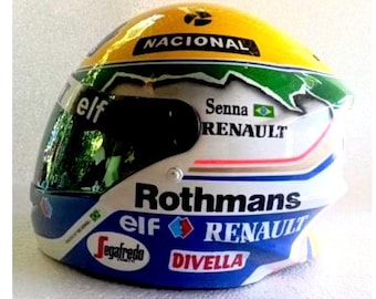 Ayrton Senna Williams Tribute Helmet - Wearable, INMETRO Approved