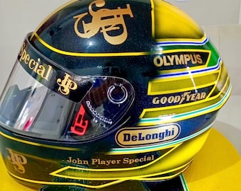 Ayrton Senna 1986 Helmet - Wearable Full Scale Tribute