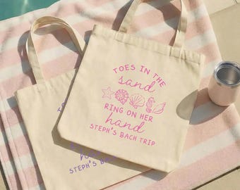 Coastal Wedding Bag - Toes In The Sand Ring On Her Hand