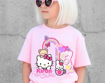 Inspired Kitti Birthday T Shirt: Kiity Party Theme, Gift for Girls