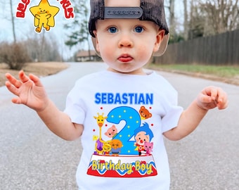 Inspired Baby Birthday T Shirt: Plim Party Theme, Gift for Baby