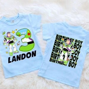 Inspired Buzz Birthday T Shirt: Lightyear Party Theme, Gift for Kids image 6