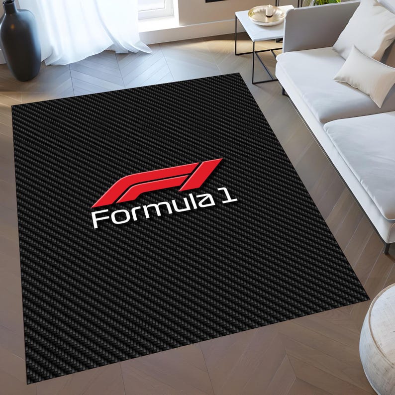 Formula One F1 Racing Car Rug, Personalized Garage Decor - Etsy Australia