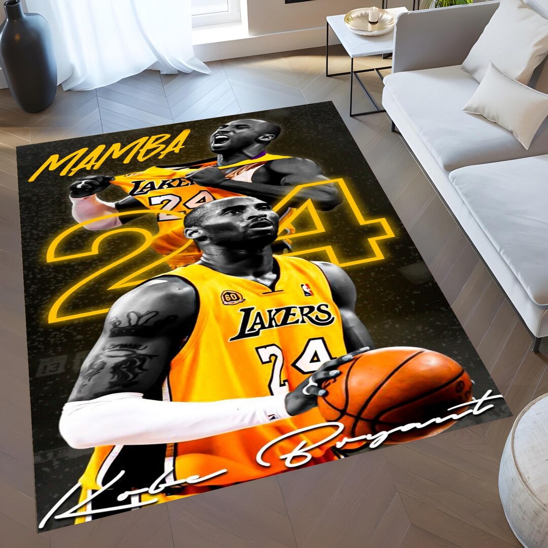 Kobe Rug Kobe Bryant Lakers Rug, Basketball Carpet, Teen Room Decor - Etsy Canada