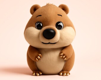 Capybara Figurine | Table Decoration | 3D STL File - Digital Download
