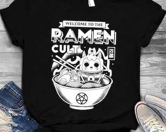 Cult of The Lamb Ramen Logo T-Shirt - Unisex Cotton Tee