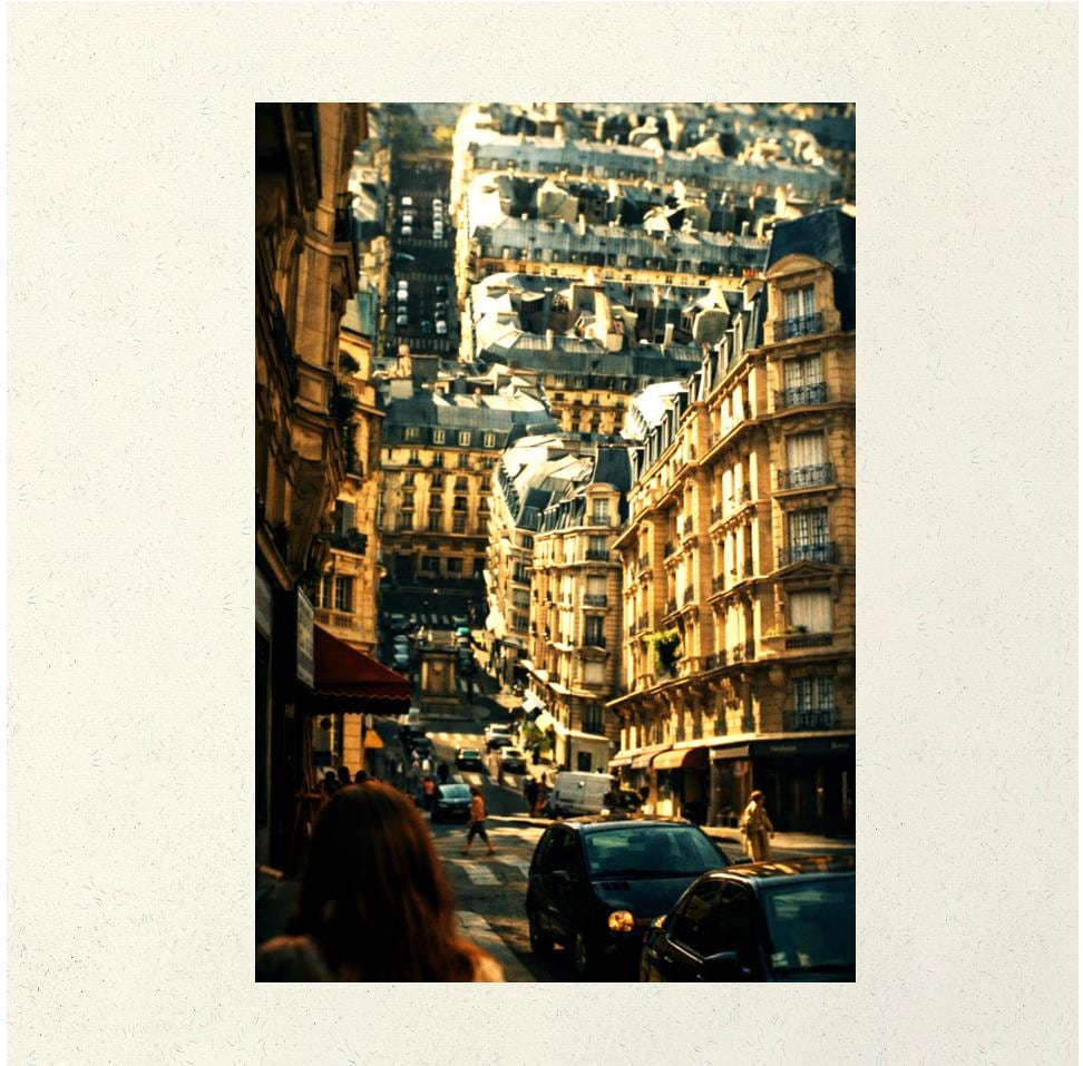 Inception Movie Poster, Paris Folding Scene, Christopher Nolan Film Art ...