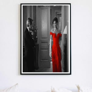 Pretty Woman-affisch: Julia Roberts röda klänning, ikonisk filmkonst (digital nedladdning)