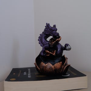 Dragon Backflow Incense Burner – Zen Home Decor Statue, Smoke Waterfall Holder, Witchy Altar Gift image 10
