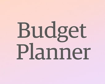 Planificateur budgétaire imprimable - Suivi des revenus, des dépenses et des économies PDF