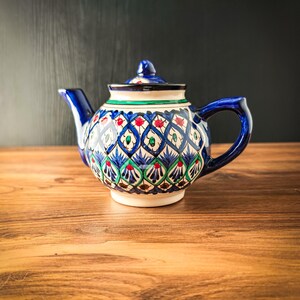 Usbekische Keramik-Teekanne, 1 Liter