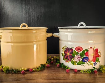 Emaillierter Kochtopf, 9 Liter
