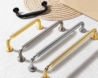 Puxador de armário com rosca/Puxador de gaveta moderno/Puxador de cômoda/Puxadores para quarto e banheiro/Puxador para móveis/Puxador de ferragens criativas