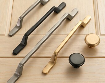 Puxador moderno para armário/Puxador de gaveta em liga de zinco/Puxador de gaveta de cozinha/Puxador moderno para bar/Puxador criativo