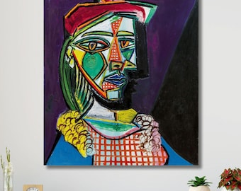 パブロ・ピカソ　模写油彩画「マリー・テレーズの肖像」 モダンアートエナジー / パブロ・ピカソ「マリーテレーズの肖像」