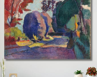 Obraz na płótnie Henri Matisse – wydruk obrazu Ogrody Luksemburskie do domu, sypialni, salonu lub biura – nowoczesna dekoracja ścienna