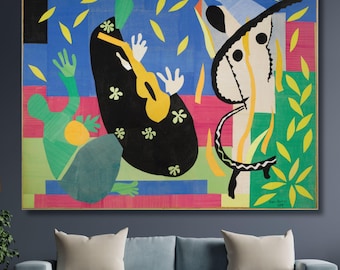 アンリ・マティス「王の悲しみ」（1952年）ヴィンテージポスター複製