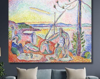 Obraz na płótnie Henri Matisse – Luksusowy spokój i swoboda – wydruk do domu, sypialni, salonu lub biura – nowoczesna dekoracja ścienna