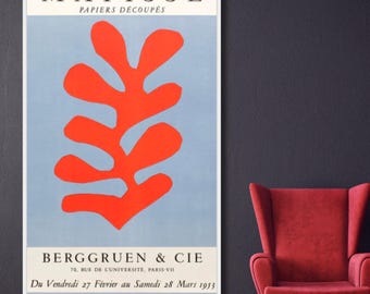 Obraz na płótnie Henri Matisse – Papiery do wycinania, nowoczesny, abstrakcyjny wydruk do dekoracji ścian w domu, sypialni, salonie lub biurze