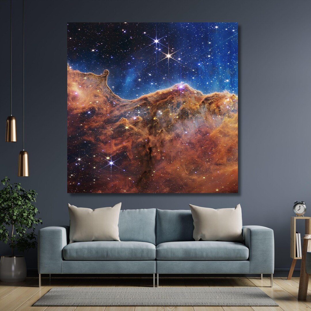 James Webb Space Telescope Canvas Wall Art – Carina Nebula Deep Space ...