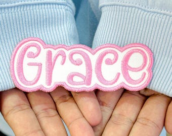 Personalized Embroidered Patch – Custom Name Patch | Velcro Gift Tag