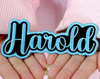 Custom Embroidery Name Patch, Iron On Patch for Shirts and Bags