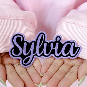 Personalized Embroidered Name Patch – Iron-On or Sew-On Gift Tag