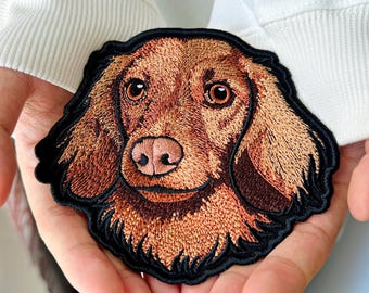 Personalized Dog Portrait Patch| Embroidered Gift for Dog Lovers