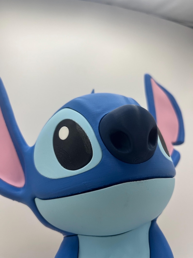 3D Printed Stitch Figurine | Lilo & Stitch Fan Art Collectible | Desk Decor | Disney Gift image 6
