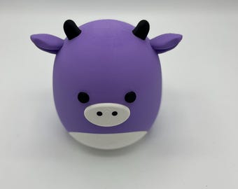 Squishmallow Purple Cow Plush Toy