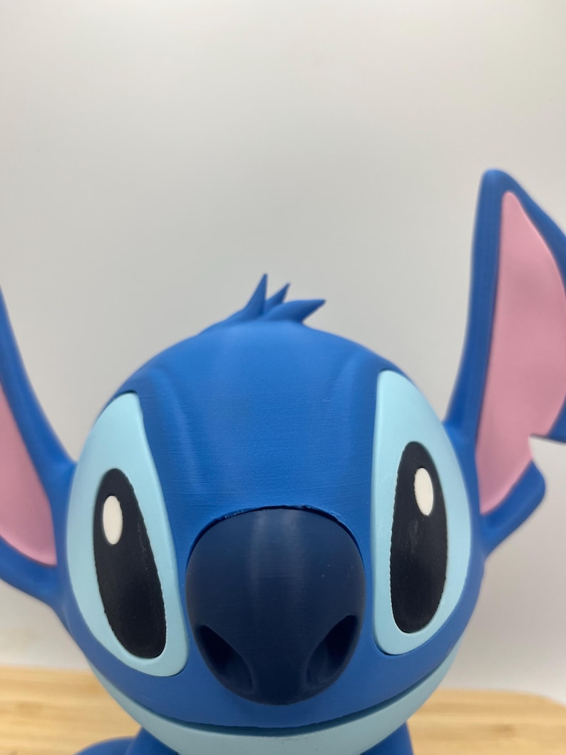 3D Printed Stitch Figurine | Lilo & Stitch Fan Art Collectible | Desk Decor | Disney Gift image 5