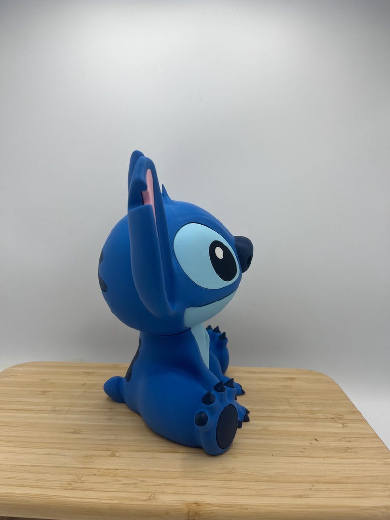 3D Printed Stitch Figurine | Lilo & Stitch Fan Art Collectible | Desk Decor | Disney Gift image 3